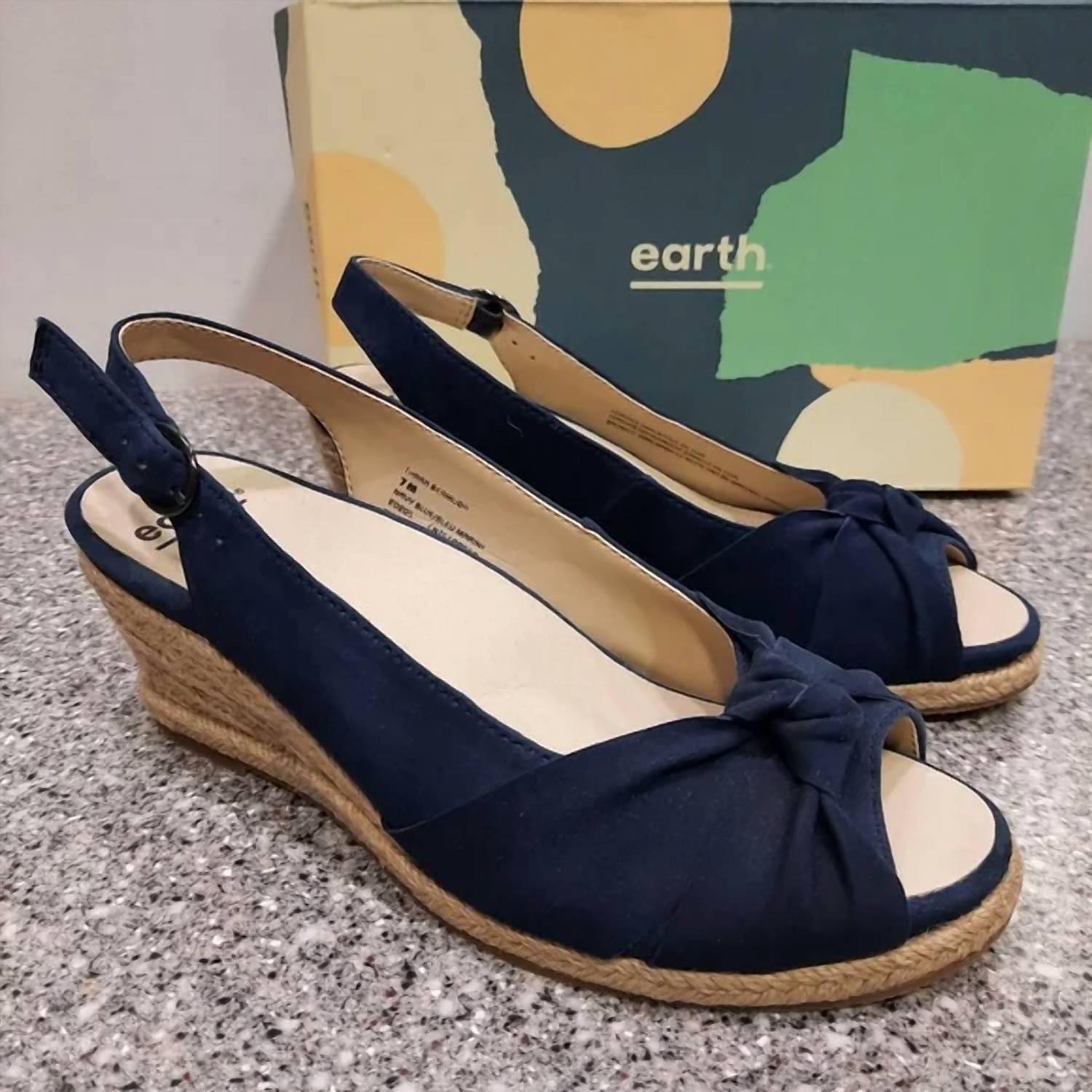 New Earth Women's Thara Bermuda Wedge Sandals In Navy